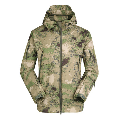 

Mens Outdoor Hooded Windproof Jacket Coat Hunting Camping Climbing Hiking Clothing