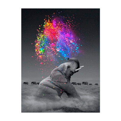 

Willstar 5D DIY Diamond Painting Embroidery Cross Crafts Stitch Kit Animal Home Art Decor