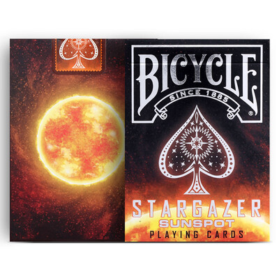 

BICYCLE Poker Fashion Trends US Imports Single License Plates Flower Cut Poker Stars Series Sunspots