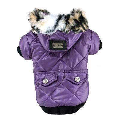 

Cute Warm Coats Dog Clothing For Pet Faux Pockets Fur Trimmed Dog Puppy Hoodie Pets Jacket Costume