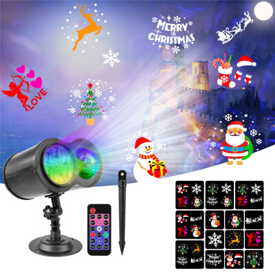 

Willstar Halloween Christmas Projector Lights LED Double Projector Lamp for Outdoor Night Light Decor