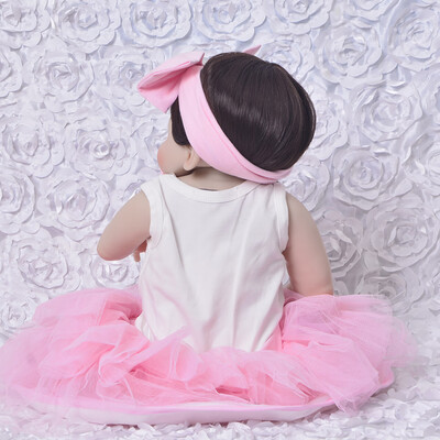 

23Inch Reborn Baby Doll Full Silicone Vinyl Realistic Baby Girl Fashion Baby Alive Dolls Kid Best Playmate