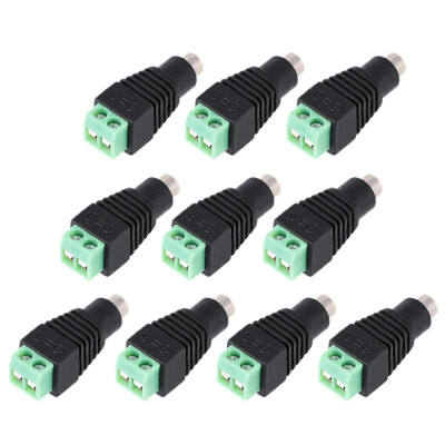 

DC Female to AV Screw Terminal Block Connector 10pcs kit for Power AdapterCCTV