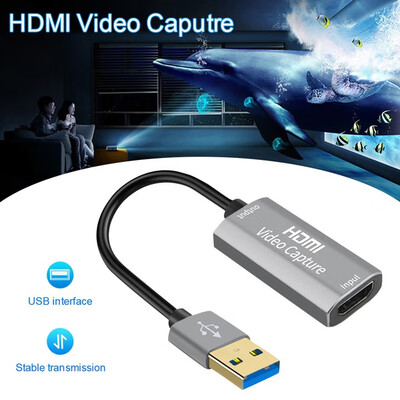 

Willstar Mini 4K 1080P HDMI To USB 30 Video Capture Card Phone Game Recording Box for PC Youtube OBS DVD Live Broadcast