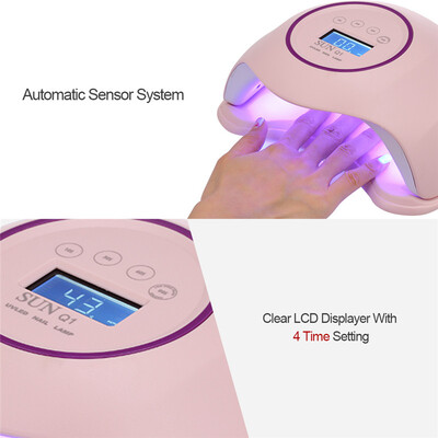

48W LED UV Nail Lamp Nail Gel Dryer Fingernail & Toenail Gel Curing With 4 Timer Setting Nail Art Painting Nail Tool Optional USE