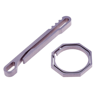 

Portable Titanium Alloy Octagonal EDC Key Chain with 10KG Loading