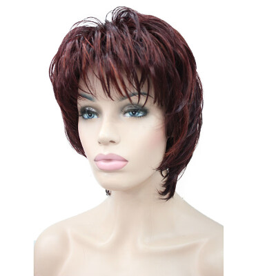 

StrongBeauty Short Soft Shaggy Layered Silver Mix Classic Cap Full Synthetic Wig Womens Wigs Blonde COLOUR CHOICES