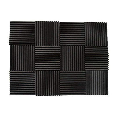 

Recording Studio Soundproof Wedge Foam Video Room Sound Noise Insulation Sponge Wall Deadening