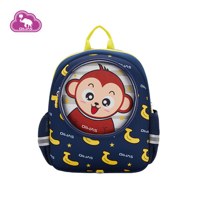 

School Backpacks Bags Fabric Classic Children White Unisex Oem Customized Logo Style Time Luggage