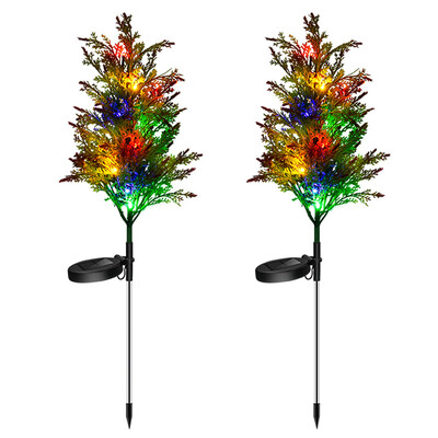 

Willstar 2PCS Solar Simulation Pine&Cypress Christmas Landscape Decoration Lights