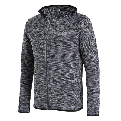 

PEAK mens hooded open chest sweater autumn&winter new casual comfortable sports jacket DF683141 deep flower gray X2L code