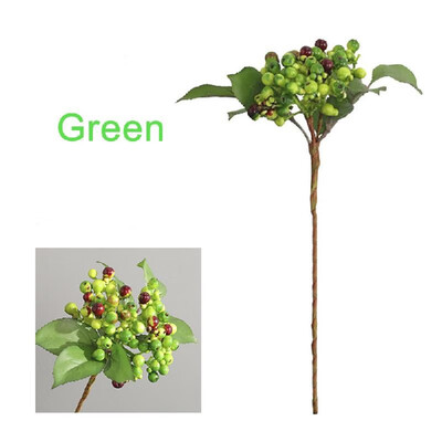 

New Christmas pomegranate fruit foam small red fruit plant garland material handmade simulated single happy berries blue