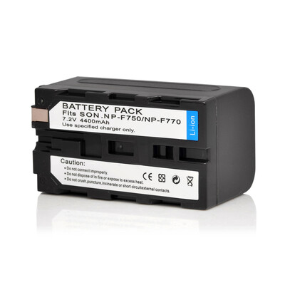 

4400mAh 72V Rechargeable Li-ion Battery Camera Camcorder Battery for Sony NP-F750 NP-F970 F960 F950 F930 F770 F570