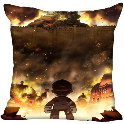 

Attack On Titan Pillow Case High Quality New Years Pillowcase Wedding Decorative Pillow Cover Gift For Children 35x35CM