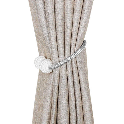 

2-Pc Magnetic Curtain Tiebacks Curtain Rope&Magnetic Tieball-Home Decor