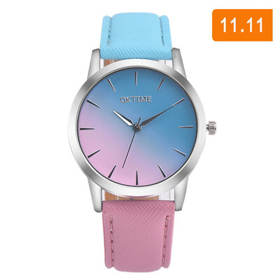 

Womens Bracelet Watches Quartz Wrist Watch Retro Rainbow Design Casual Leather Band Ladies Dress Sport Watches Relogio Feminino