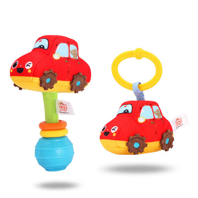 

2Pcs Baby Rattle Toys Pull-Down Stroller Toy Hand bell For Car Seat Crib Bed Pram Plush Hanging Rattle Submarine