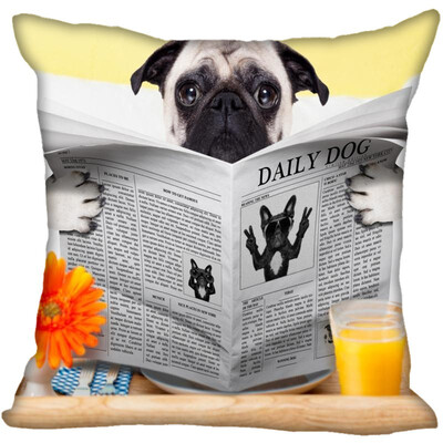 

Pug Pillow Case High Quality New Years Pillowcase Wedding Decorative Pillow Cover Gift For Children