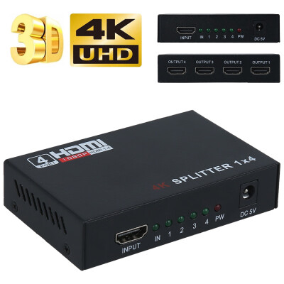 

Willstar Full HD 1080P 3D HDMI Splitter 1 in 4 out 4k Adapter Splitter 4 Port HDMI Hub