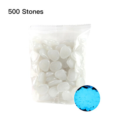 

500pcsBag Luminous Pebbles Glow in the Dark Stones Home Fish Tank Outdoor Decor Garden Walkway