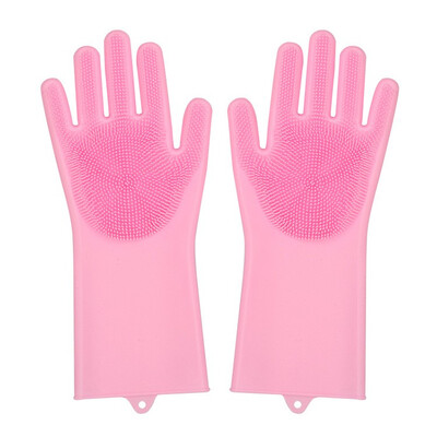

Magic Silicone Cleaning Gloves Silicon Dusting Dish Washing Gloves Kitchen Cleaning Tableware Washing-up Gloves Dish Washing