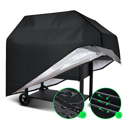 

Willstar Barbecue Hood Grill Cover Waterproof Dustproof 420D Grill Protector Outdoor BBQ  145X61X117Cm