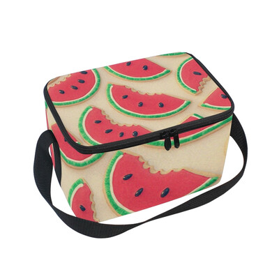 

ALAZA Lunch Box Insulated Cartoon Watermelon Lunch Bag Large Cooler Tote Bagfor Men Women