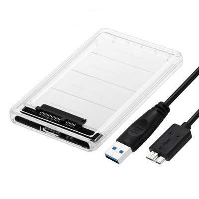 

USB 30 To SATA Hard Drive Enclosure Caddy Case for 25" Inch HDD SSD External