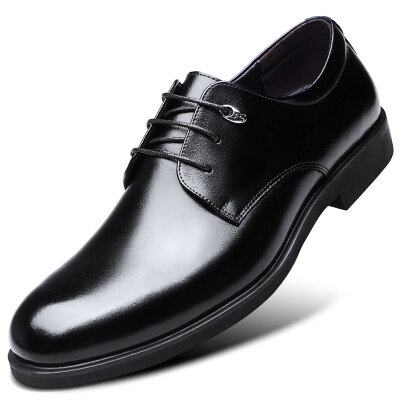 

Ishmaiah dress shoes mens classic soft bottom wear low cut tie business casual 1806 black 43