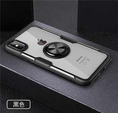 

Back Cover For iPhone X  Case Car Holder Stand PC TPU Ring Suction Scratchproof Bracket Made in Germany