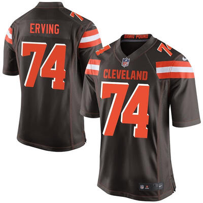 

Mens Football Jersey Cleveland Browns Cameron Erving Brown Game Jersey