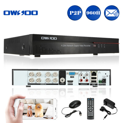 

OWSOO 8CH Channel Full 960HD1 H264 HDMI P2P Cloud Network DVR Digital Video Recorder 1TB Seagate Hard Drive support Audio Reco