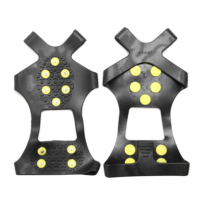 

Snow Grippers for Shoes Ice Creepers Ice Traction Cleats Easy Over Anti-slip 10-stud Crampons Footwear