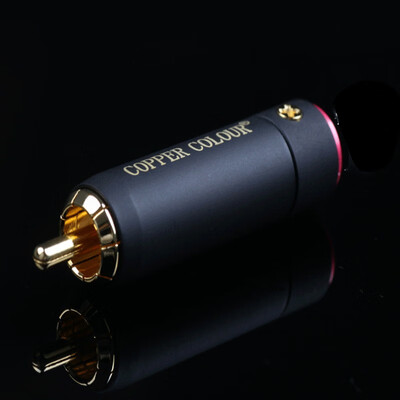 

Copper Colour CC RCA-II signal cable plug RCA plug hifi pure copper gold-plated connectors