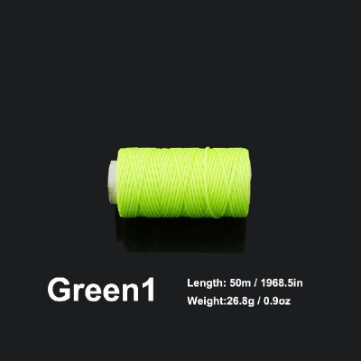 

10mm 50 Meters Long Flat Waxed Thread Waxed String for Leather Sewing