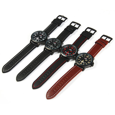 

NAVIFORCE NF9028 Men Quartz Watch Analog Wristwatch Date Watches PU Strap