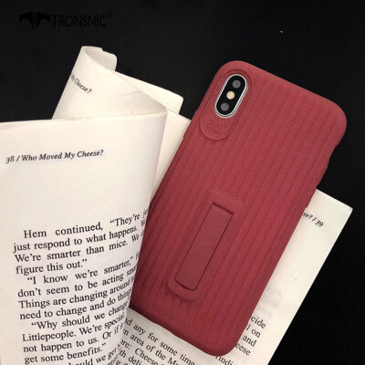 

TRONSNIC Matte Stand Phone Case for iPhone XR 3d Soft Green Wine Red Case BlackRedGreen Luggage Cover