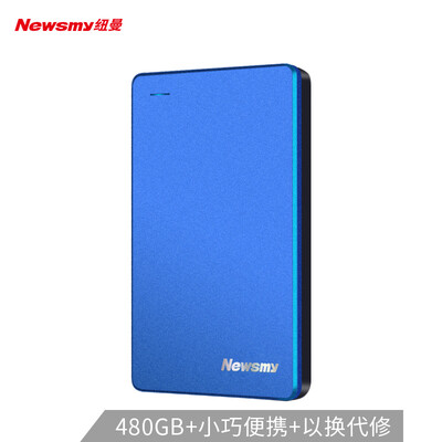 

Newsmy 480GB USB31 Type-C mobile solid state drive PSSD small breeze metal version 18 inch coast blue read speed up to 500MB s