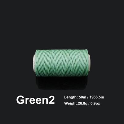 

10mm 50 Meters Long Flat Waxed Thread Waxed String for Leather Sewing