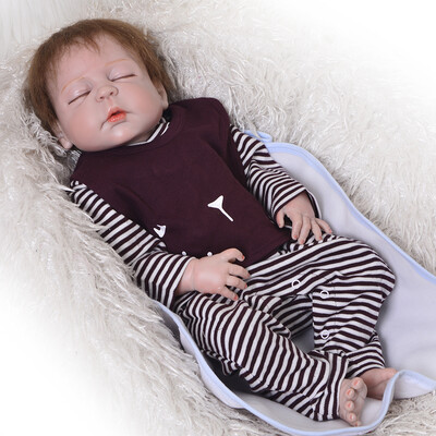 

New Handmade Lifelike Reborn Dolls Toy Full Silicone Vinyl Babies Doll 23 Brinquedos For Toddler Gifts Menina Reborn Baby