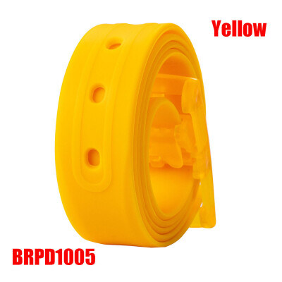 

New Design Leisure Silicone Belt Candy Colors Pin Buckle Belt