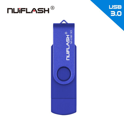 

Hotsale OTG Usb Stick Pen Drive 128GB 64GB 32GB 16GB USB Flash Drive 30 High Speed Pendrive for android Device gift key chain