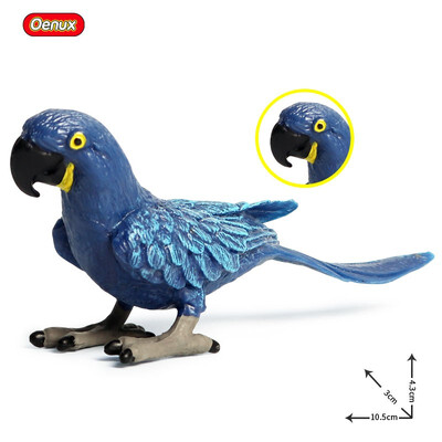 

Oenux Original Paradise Birds Flamingos Ara Seagull Pelican Snowy Owl Figurines High Quality PVC Animal Action Figure Child Toy