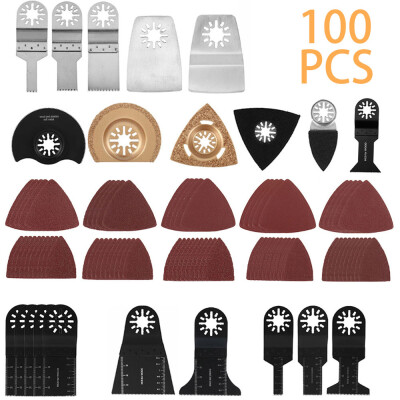 

Willstar 100PCS Saw Blades Oscillating Multi Tool Accessories Kit for Fein Bosch Makita