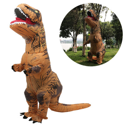 

Willstar Halloween T-REX Inflatable Dinosaur Costume Jurassic Dress Blowup Outfit 2 Sizes