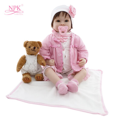 

22in Reborn Baby Rebirth Doll Kids Gift Cloth Material Body