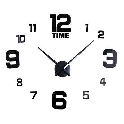 

DIY Wall Clock 3D Mirror Effect Stickers Home Decoration
