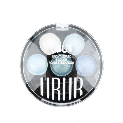 

UBUB BRIGHT STEREO Makeup 5 Color Roast Eye Shadow Powder Metallic Shimmer