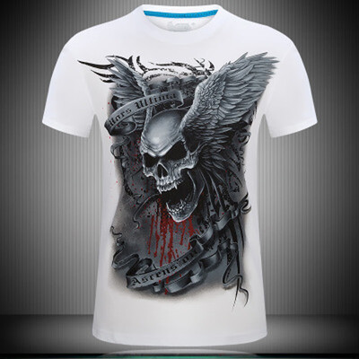 

Cotton T Shirt Men 3d Print Short Sleeve Tops Tees