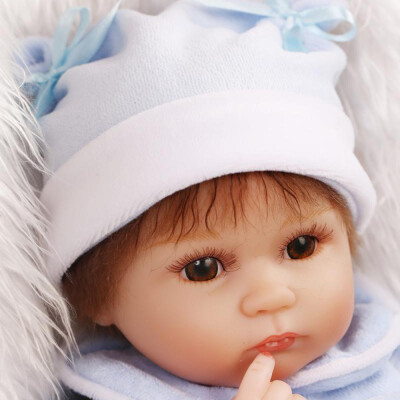 

16in Reborn Baby Rebirth Doll Kids Gift Cloth Material Body